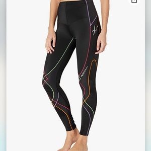 Multicolor CW-X Stabilyx Compression Leggings Tights Black & Multi L